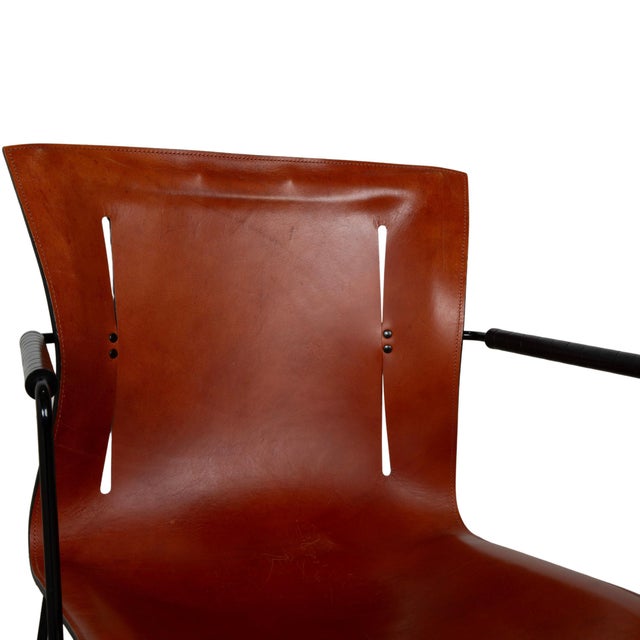 Leather Chairs from Cuoio, Set of 4 For Sale - Image 9 of 18