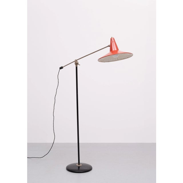 Floor Lamp by Wim Rietveld, Holland, 1960s For Sale - Image 6 of 11