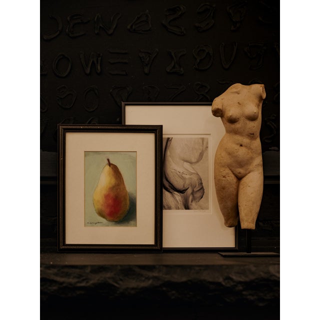 Original Mix Media Painting of a Pear by Artist K. Compton For Sale In Tulsa - Image 6 of 8