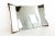 Mid 20th Century Albert Parvin for American of Martinsville Style Mid Century Diamond Walnut 3 Way Folding Mirror For Sale - Image 5 of 5