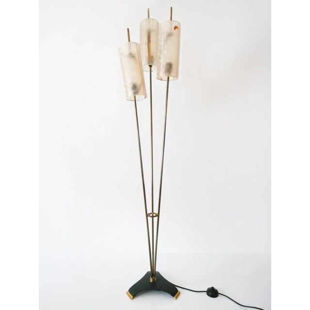 Mid-Century Modern German 3-Flamed Floor Lamp, 1950s For Sale - Image 14 of 14