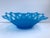 American Vintage Westmoreland Doric Lace Blue Satin Glass Oval Centerpiece Bowl For Sale - Image 3 of 9