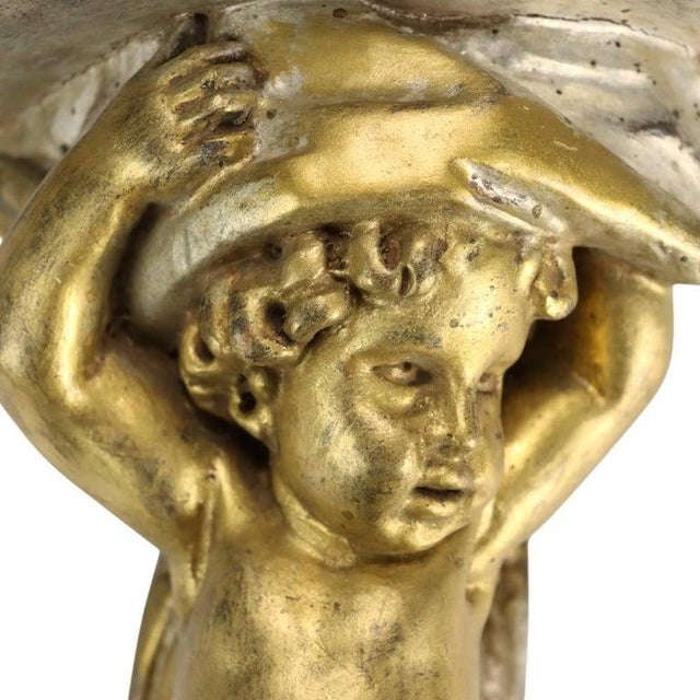 An exquisite vintage Italian gilt wood wall sconce by Niccolini, dating to approximately 1950. This finely carved piece...