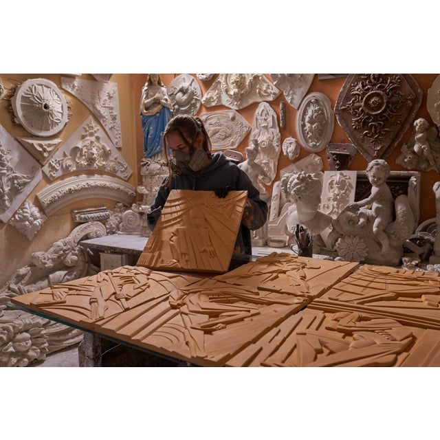 Art Deco Bas-Relief Gold After Rene Paul Chambellan, Chanin Building New York City For Sale - Image 13 of 18