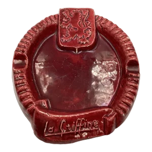 Mid Century France Ceramic La Griffine Restaurant Advertising Ashtray