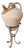 Terracotta Amphora with Base, Set of 2 For Sale