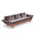 Flexsteel Mid Century Walnut Thunderbird Sofa For Sale - Image 9 of 9