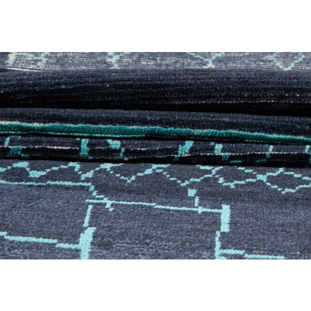 2010s Modern Moroccan Style Wool Runner 3 X 14 For Sale - Image 5 of 12