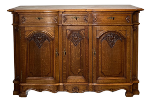 Antique Louis XV Style Oak Sideboard