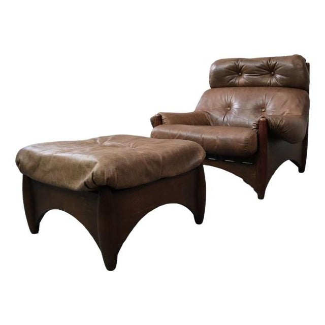 Set of Ranger Lounge Chair with Ottoman by Deforce For Sale - Image 13 of 13