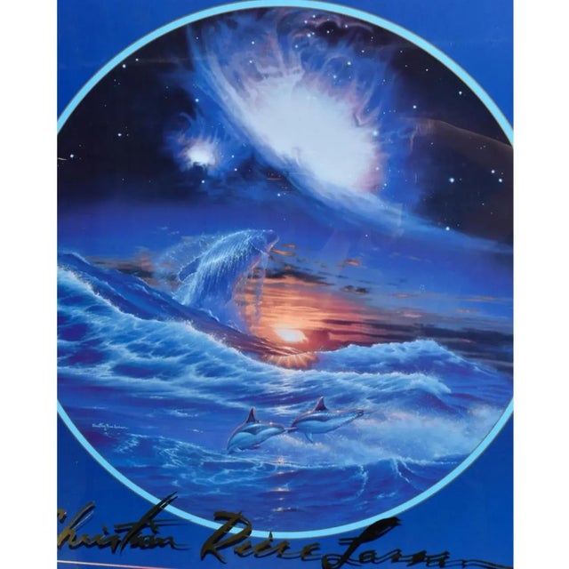 Christian Riese Lassen Genesis Hawaiian Ocean Fantasy Framed Galerie Lassen Print For Sale - Image 6 of 11