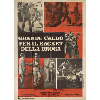 Darker Than Amber R1970s Italian Due Fogli Film Poster For Sale