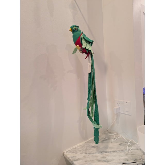 1980s Vintage Angelitos Stuffed Parrot Decor For Sale - Image 5 of 9