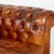 Pair of French Brown Leather Chesterfield Two Seat Loveseat Sofas For Sale - Image 10 of 16