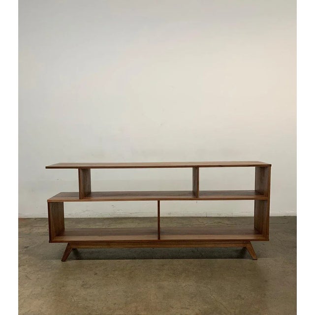 Handcrafted Double Tier Bookshelf by Vop For Sale - Image 10 of 12