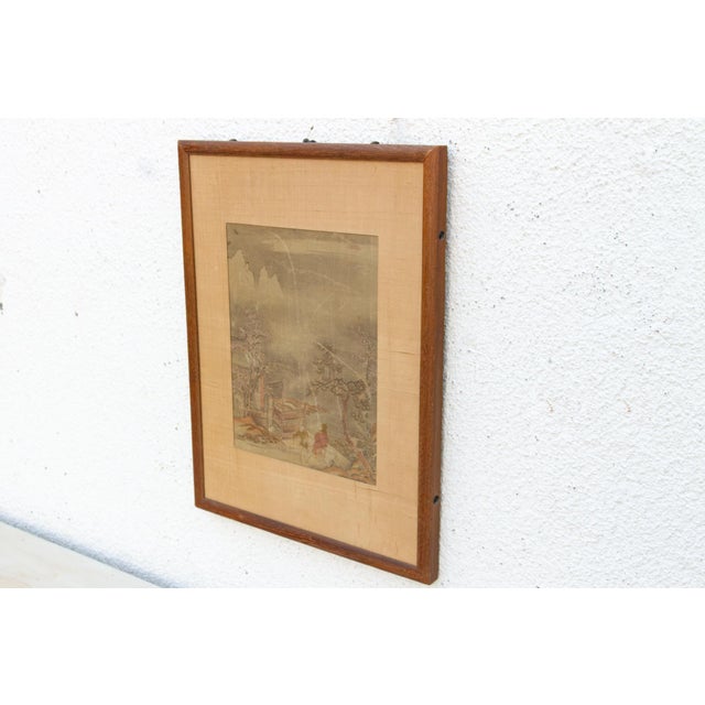 Paper Antique Chinese Late Qing Landscape Painting For Sale - Image 7 of 12