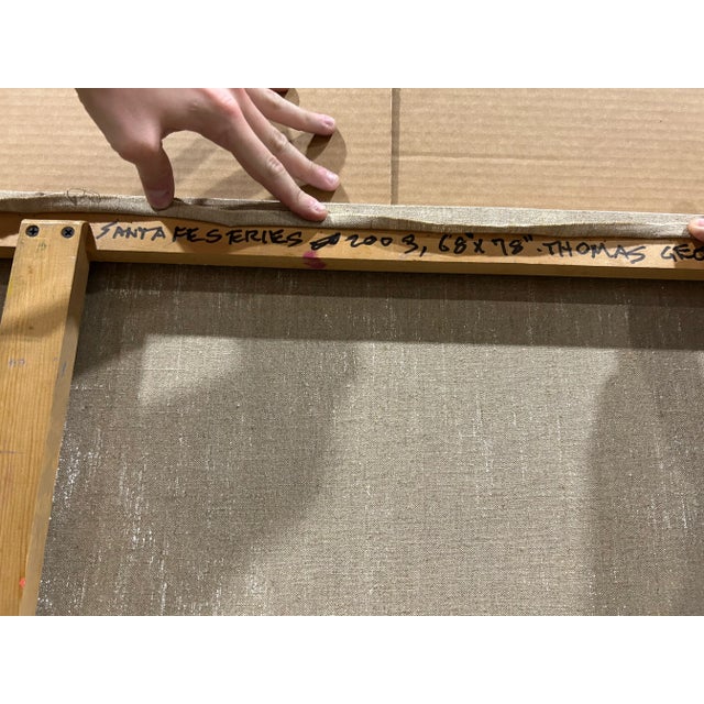 Monumental Painting From Santa Fe Series by Listed Artist Thomas George For Sale - Image 14 of 15