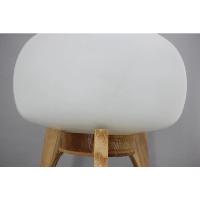 Oak Floor Lamp from Uluv, Czechoslovakia, 1970s For Sale - Image 6 of 11