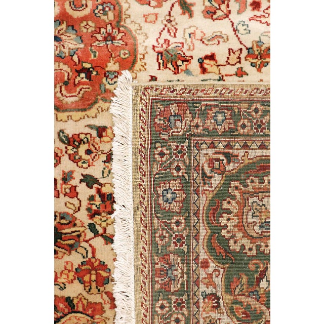 2020s Pasargad Home Agra Beige Wool Area Rug- 9' 1" X 12' 7" For Sale - Image 5 of 6