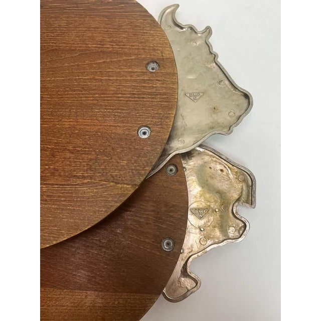 1950s Cutting Boards with Chrome Plate Ox and Pig from BMF, 1950s, Set of 2 For Sale - Image 5 of 8