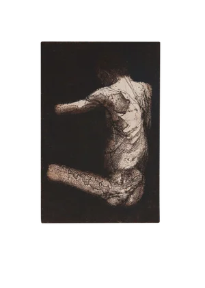 Seated Figure - Unframed Etching