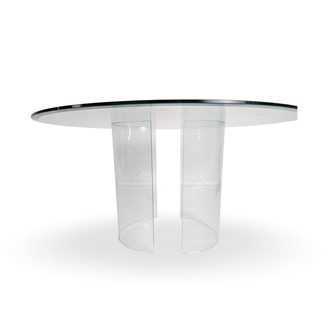 Round Glass Adam Dining Table by Galotti & Radice for Studio G&R For Sale - Image 4 of 6