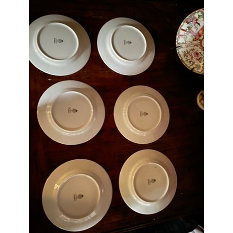 English 1960s Set of Six Royal Worcester Evesham Vale Dessert Plates For Sale - Image 3 of 7