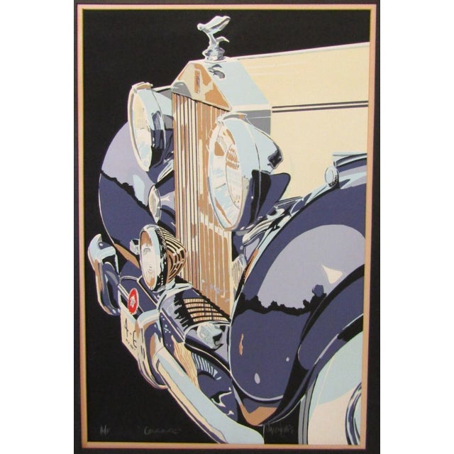 Vintage Valenchis Concours Signed Lithograph A/P Matted 35" x 24" Lithograph measures 28" tall and 18" wide. Mat measures...