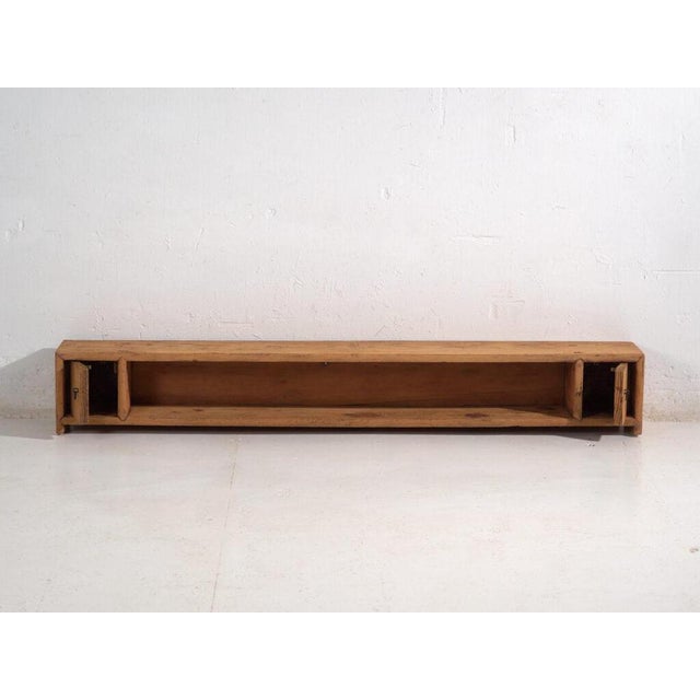 Brown Antique Pine Low Sideboard For Sale - Image 8 of 12