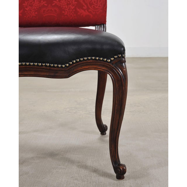Set of Ten Ralph Lauren Noble Estate Leather Dining Chairs For Sale - Image 13 of 18
