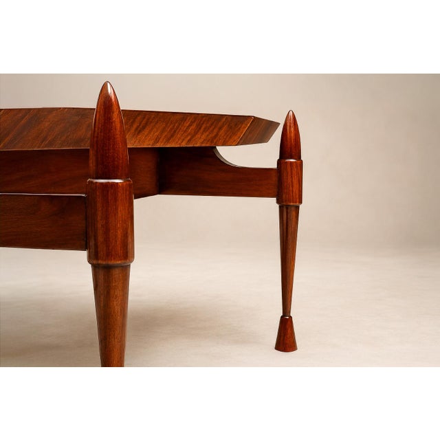 Brazilian Modern Coffee Table in Caviúna Wood and Marble by Bertomeu, Brazil, 1960s For Sale - Image 9 of 17