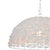 Gorgeous contemporary dome shaped pendant light wrapped with whitewashed wood beads. A unique choice for coastal homes,...