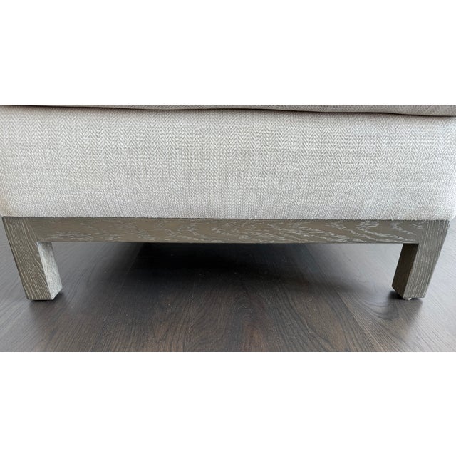 Ivory Pair of A. Rudin No. 681 Lounge Chairs Upholstered in Ivory/Beige Fabric For Sale - Image 8 of 14