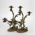 Rococo Pair of Antique French Rococo Bronze Candelabras With Marble Bases C1890 For Sale - Image 3 of 12