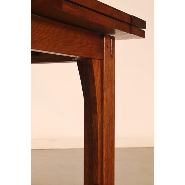 Stickley Mission Collection Oak Extendable Dining Table For Sale - Image 14 of 18