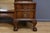 Brown Chippendale Style Walnut Dressing Table, England, 1930s For Sale - Image 8 of 17