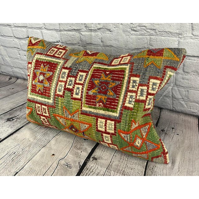 Vintage Pillow Case Turkish Kilim Pillow Decorative Kilim Pillow Dry cleaning only. PILLOW INSERT IS NOT INCLUDED