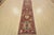 Farmhouse Suzani Runner 2’6” X 9’10” Red Wool Traditional Hand-Knotted Oriental Rug For Sale - Image 3 of 14
