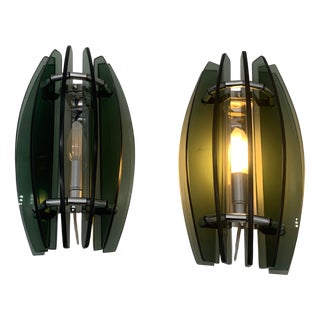 Vintage Italian Wall Lamps, 1970, Set of 2 For Sale