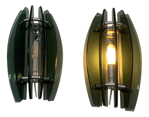 Vintage Italian Wall Lamps, 1970, Set of 2