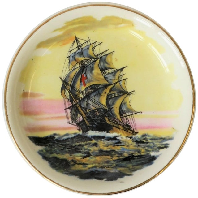 Nautical English Desk or Vanity Jewelry Dish For Sale - Image 9 of 9