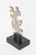 Vintage Abstract Steel Cubist Sculpture on Black Veined Marble Base, 1990 For Sale - Image 4 of 12