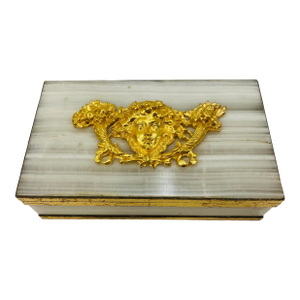 1920s French Onyx Box