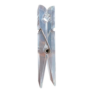 Pop Art Postmodern Minimalist Lucite Clothespin Desk Sculpture For Sale