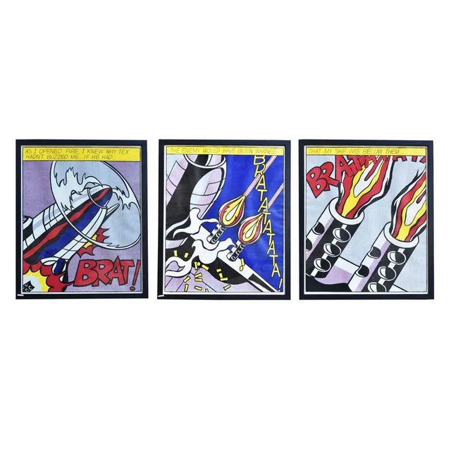 ”That my ship was bellow them” as Above by Roy Lichtenstein 4 colour lithographic printed by his Paris printer for an...