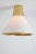 Large 1950s Lisa Johansson-Pape Model #71-127 Glass and Brass Ceiling Lamp. Executed in blown opaline glass and brass....