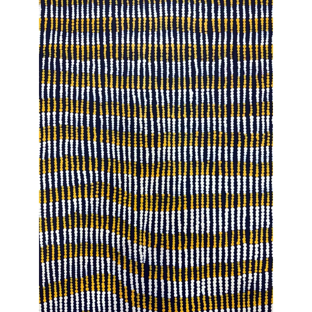 Early 21st Century Large Abstract Dreamtime Aboriginal Painting by Yukultji Napangati For Sale - Image 4 of 12