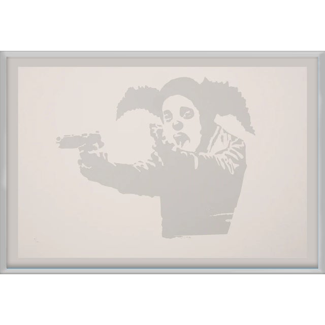 Banksy, Clown Skateboard Lick Shot, 2024, Print For Sale - Image 3 of 3