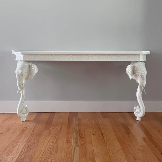 1960s Gampel Stoll Elephant Wall Mount Conole For Sale - Image 9 of 11