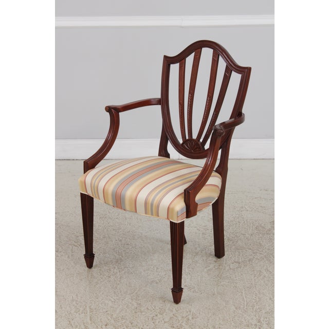 Traditional Set of 6 Baker Historic Charleston Mahogany Dining Chairs For Sale - Image 3 of 18